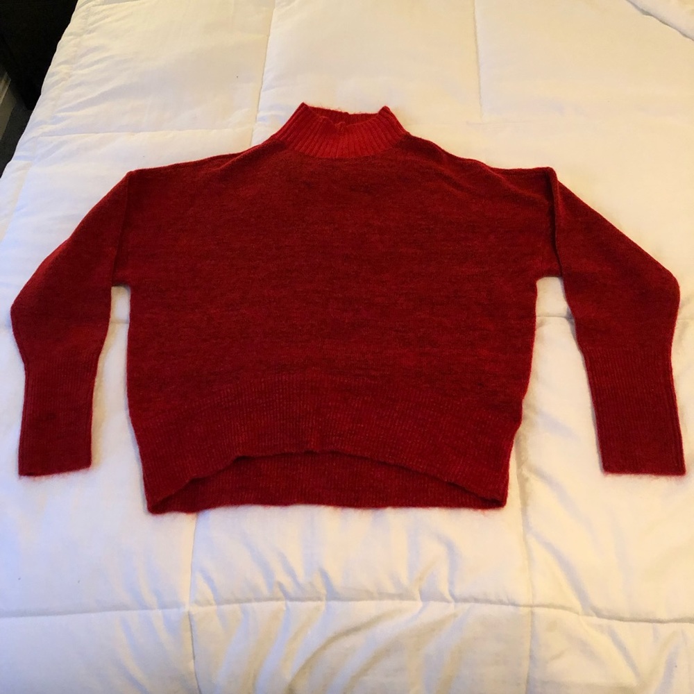 NWT Express Red Mock Neck Sweater